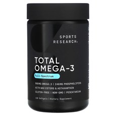 스포츠리서치 Sports Research 토탈 오메가3 소프트젤 120정, 1병