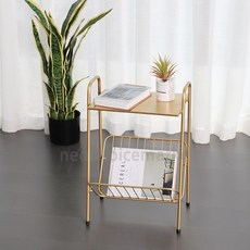 만화책 벤치형조립 모듈선반 북타워꼭꼬핀선반 국민책장 홈던트하우스 슬라이드책장 골드인테리어, 골드이동식책장