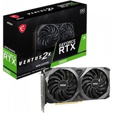 MSI 지포스 RTX 3060 벤투스 2X OC D6 8GB 그래픽카드 정품