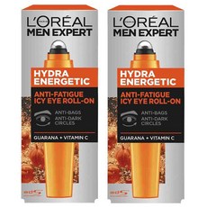 L'Oreal Men Expert Hydra Energetic Cool Eye Roll On 로레알 맨 엑스퍼트 에너지틱 쿨 아이 롤 온 10ml 2팩, 1개