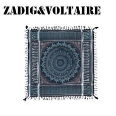 [Zadig & Voltaire]쟈딕앤볼테르 테슬 바벨 스카프 SJAS0801F BLUEBERRY