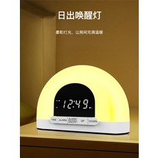 로디상점 탁상시계 뉴라이프 챌린지 일출 자연 기상 램프 시뮬레이션 스마트 알람 시계, [01] 반원 오리지날