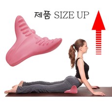 튼튼바디업그레이드 장요근 경추 마사지 뱃살제거 스트레칭 도구, 핑크, 1개