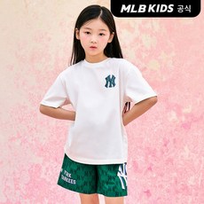 [백화점매장 정품출고] MLB 키즈 아동 반팔티 스토어 모노티브 티셔츠 NY (White)