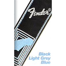 FENDER 펜더 정품 MONOGRAM 모노그램 스트랩 BLACK / LIGHT GREY / BLUE, 1개