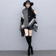 모직 코트 여성 겨울 체크 털 웰론 자켓 여자 하프기장 작은 키 햅번 풍 아우터
