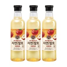 백설 자연발효 사과식초, 500ml, 3개