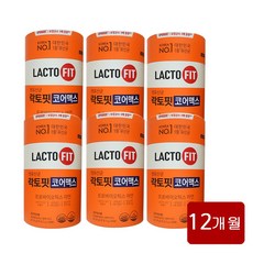 종근당건강 종근당 최신상 NEW 락토핏 코어맥스 (리뷰이벤트 1통 추가 증정), 6개, 120g