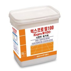 엑스프로M100 시멘트 제거제 2.5kg-백화 석회 타일 메지 오염 제거 청소 찌든때 분말, 1개, 2500g