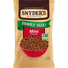 [미국직배]Snyder's of Hanover 미니 프레첼 스낵, 1개, 454g