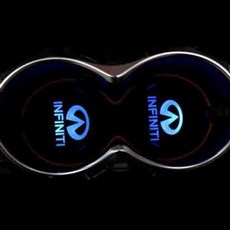 알티피아 인피니티 Q50 자동차 컵홀더 led 받침 플레이트 (W48DAA6), 화이트, 1개, 1개