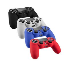 PS4 듀얼쇼크4 실리콘커버 패드커버 케이스, 없음, 화이트