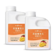 흥국에프앤비 맘스리얼베이스 애플망고1kg 2개, 1kg