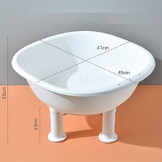 남성용 및 여아용 비데 임산부 전용 전립선 치질 환자 좌욕기 가정용 엉덩이 세척, 화이트 좌욕기+물마개+배수구, 1개
