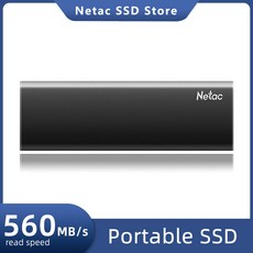 Netac 노트북 휴대폰용 외장 SSD SATAIII 휴대용 하드 디스크 솔리드 스테이트 드라이브 6Gbps 2TB 1T, 03 500GB, 1개