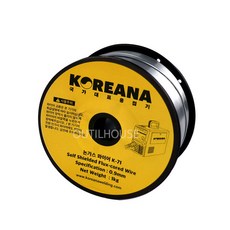 코리아나 논가스와이어 철용 0.9mm 1kg, K-71, 1개