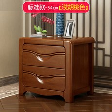 완비 된 원목 침대 옆 탁자 심플하고 모던 무료 설치 미니 작은 침실 수납장, 08. [라이트 월넛] 스탠다드, 01.전체 복장
