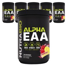 뉴트라바이오 알파 EAA 체리 스트로베리 레몬 밤, 458g, 6개