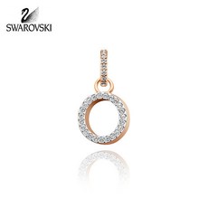 [Swarovski][스와로브스키 SWAROVSKI] 5437607 REMIX COLLECTION 알파벳 O 로즈골드 플래팅 참