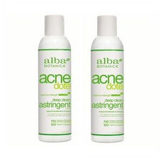 Alba Botanica 알바 보타니카 아크네 도트 딥 클린 아스트린젠트 토너 8oz(177ml) 2팩, 2개, 177ml