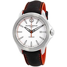 Baume et Mercier Clifton 화이트 다이얼 남성용 시계 10410