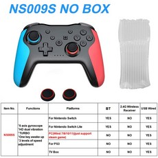 조이패드 피파패드 철권조이스틱 스위치 프로 PC PS3 조이스틱 게임패드 NFC 전문 지연 무선 컨트롤러 BT, 14 black blue red_01 1 PCS