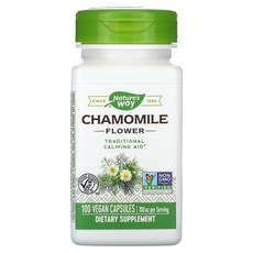 네이쳐스 웨이 Nature’s Way Chamomile Flower 350 mg 100 Vegan Capsules, 1개