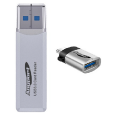 애니포트 USB 3.0 SD 카드리더기 + USB 3.0 C타입 OTG 젠더, 2TB카드리더기(AP-U30W), 화이트, 3개