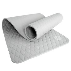 아리프 NBR 쿠션 요가매트 13mm, 소프트 그레이, 1개 소프트 그레이, 183 x 61 cm, 1개