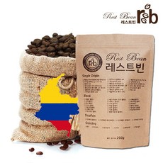 레스트빈 콜롬비아 슈프리모 메델린 200g, 홀빈(분쇄안함), 1봉