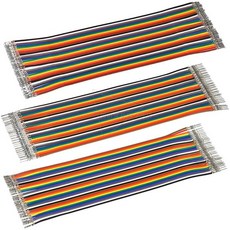 kvm통합케이블 1 개/몫 2 54MM 듀폰 터미널 케이블 40P 와이어 점퍼, F F, 20CM, 1개