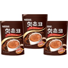 네슬레 핫쵸코 분말, 1kg, 3개, 1박스, 1kg, 3개입