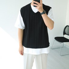 남성여름니트조끼