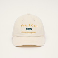 시엔느 [ 단독] Crown Washed denim ball cap (CREAM)