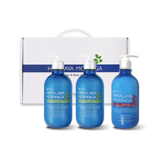포코온 모링가3종 GIFT SET 샴푸2개+트리트먼트1개 선물케이스 포장 단백질 모발두피