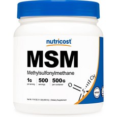 뉴트리코스트 MSM 파우더 500g(메틸설포닐메탄), 500g, 1개