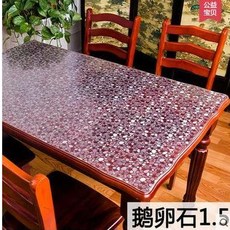 테이블매트 기름방지 소프트유리 PVC식탁보 방수 화상방지 두꺼운 3mm플라스틱 식탁보 티테이블 투명 스크럽 크리스탈보드, T06-1.5자갈, C15-크기 주문제작가능 가격변경