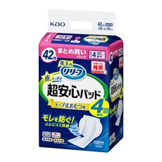 [Amazon.co.jp 릴리프 한정] 테이프식 기저귀용 패드 밤도 푹 빠져 초안심 4회분, 1개