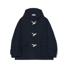 파르티멘토 PARTIMENTO 오버사이즈 멜톤 콘보이 더플 코트 네이비 Oversize Melton Convoy Duffle Coat 네이비