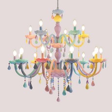 화이트마카롱샹들리에