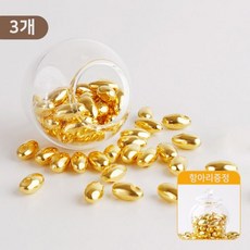 [한국표준금거래소 일산서구점] (3개 세트) 순금 999 이천금쌀 황금 24K 쌀알 (유리항아리 증정)