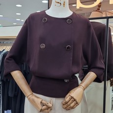 더블버튼블라우스