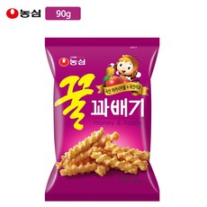 농심 꿀꽈배기 90gx1봉/아카시아꿀/달콤스낵, 90g, 1개