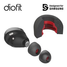 갤럭시 버즈 프로 메모리 폼팁 실리콘 이어팁 디오핏 Galaxy Buds Pro Memory Foamtip Silicone Eartip 슬리브 이어캡 패드 이어후크 삼성, 블랙(M 2Set)