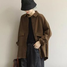 오버핏 남방 패션 만능 가을 겨울 대형 포켓 디자인 남여공용 데일리 셔츠