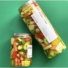 [팍팜] 국내산 수제 모듬 야채 피클 600g 1개