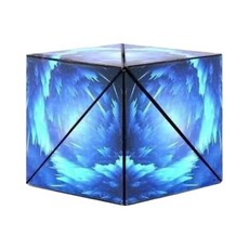 론조모니 3D 마그네틱 매직 퍼즐 우주 큐브, 블루