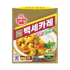 오뚜기 백세카레 3분 순한맛, 200g, 4개