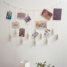 퍼니모어 와이드 포토 사진걸이 태피스트리 벽걸이장식 월행잉 드림캐쳐, 와이드 마크라메 사진걸이