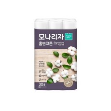 모나리자 [단품] 홈앤코튼 시그니처 화장지 30롤 1팩, 없음, 30개, 30개입